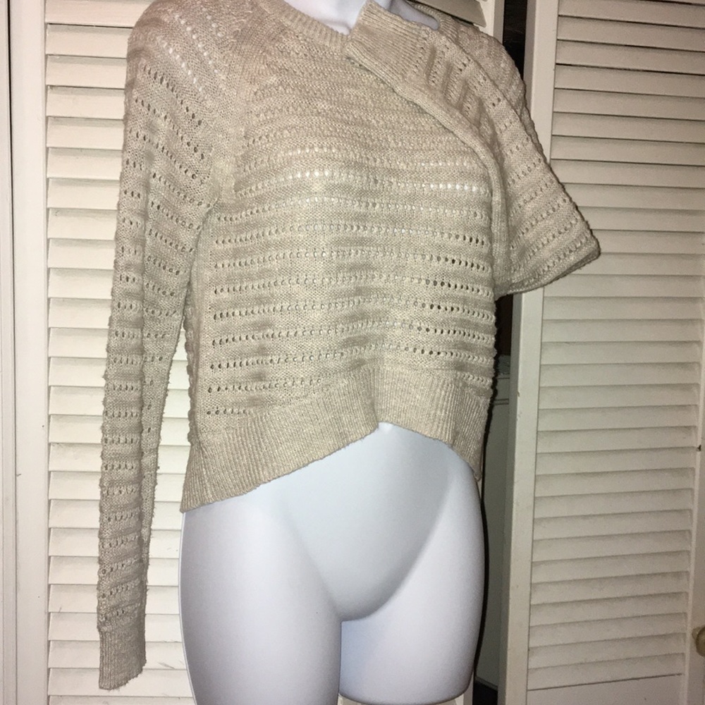 Anthropology Moth sweater Size small beige